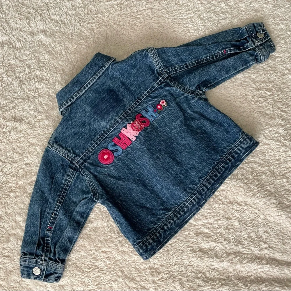OshKosh B'gosh Kids' Denim Jacket with Floral Accents